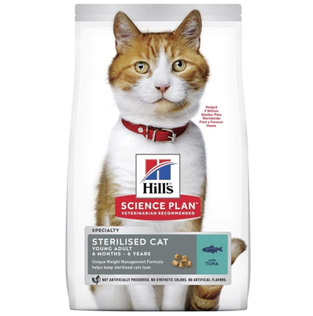 Hill's Sterilised Ton Balıklı Kısırlaştırılmış Yetişkin Kedi Maması 10 KG