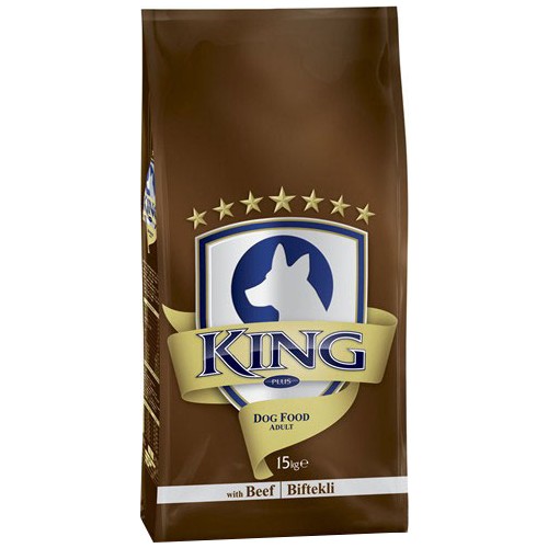 King Plus Beef Dog Biftekli Yetişkin Köpek Maması 15 KG