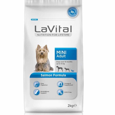LaVital Somonlu Mini Yetişkin Köpek Maması 2 Kg
