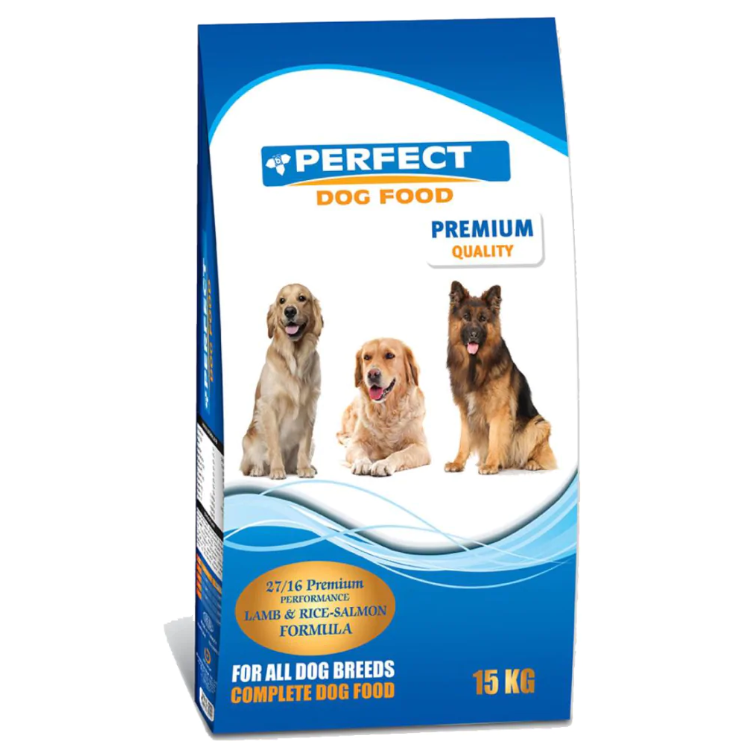 Perfect Adult 27/16 Premium Performance Kuzu Etli ve Somonlu Yetişkin Köpek Maması 15 KG