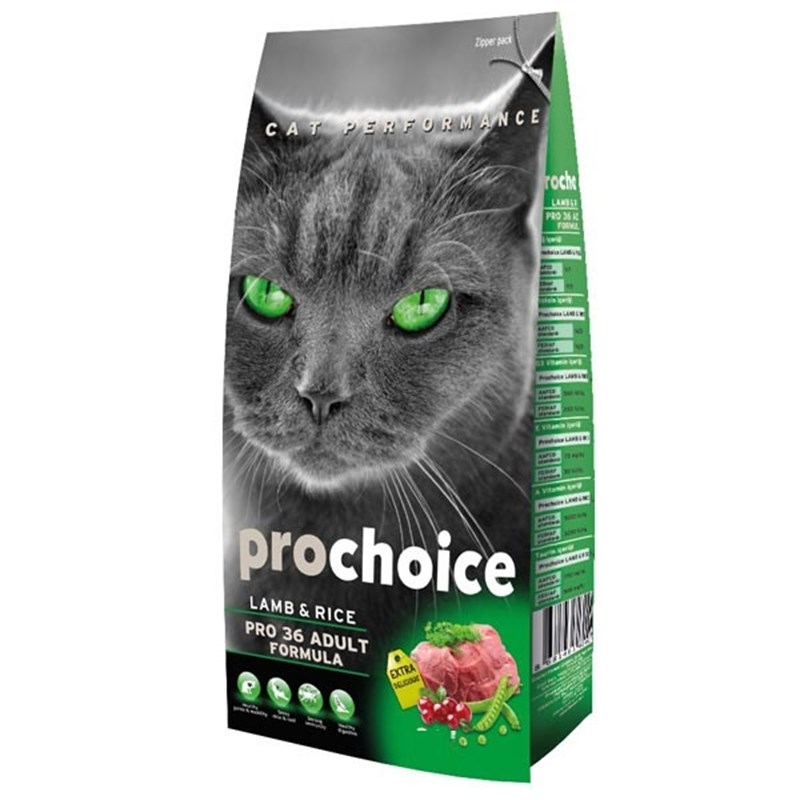 ProChoice Pro 36 Kuzu Etli Yetişkin Kedi Maması 15 Kg