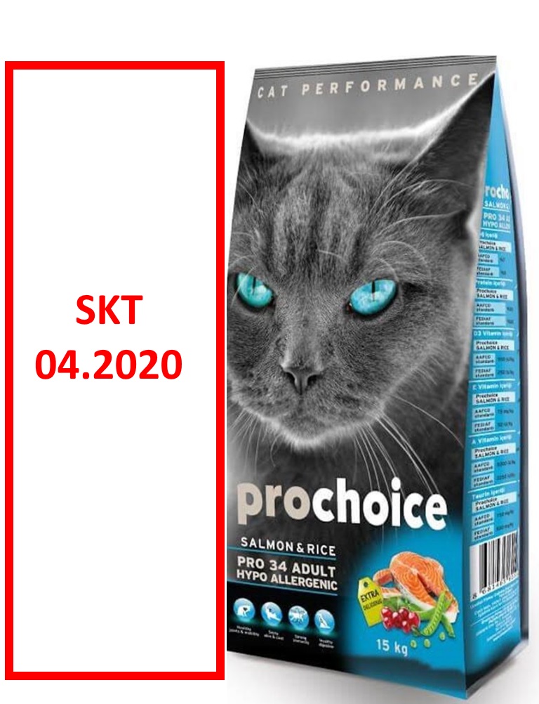 prochoice pro34 somonlu kedi maması 15 kg