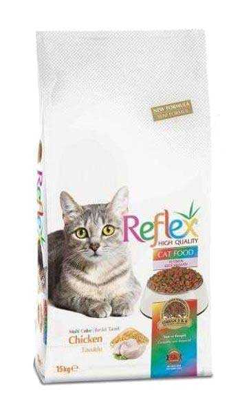 Reflex Renkli Taneli Tavuklu Kedi Maması 15 KG