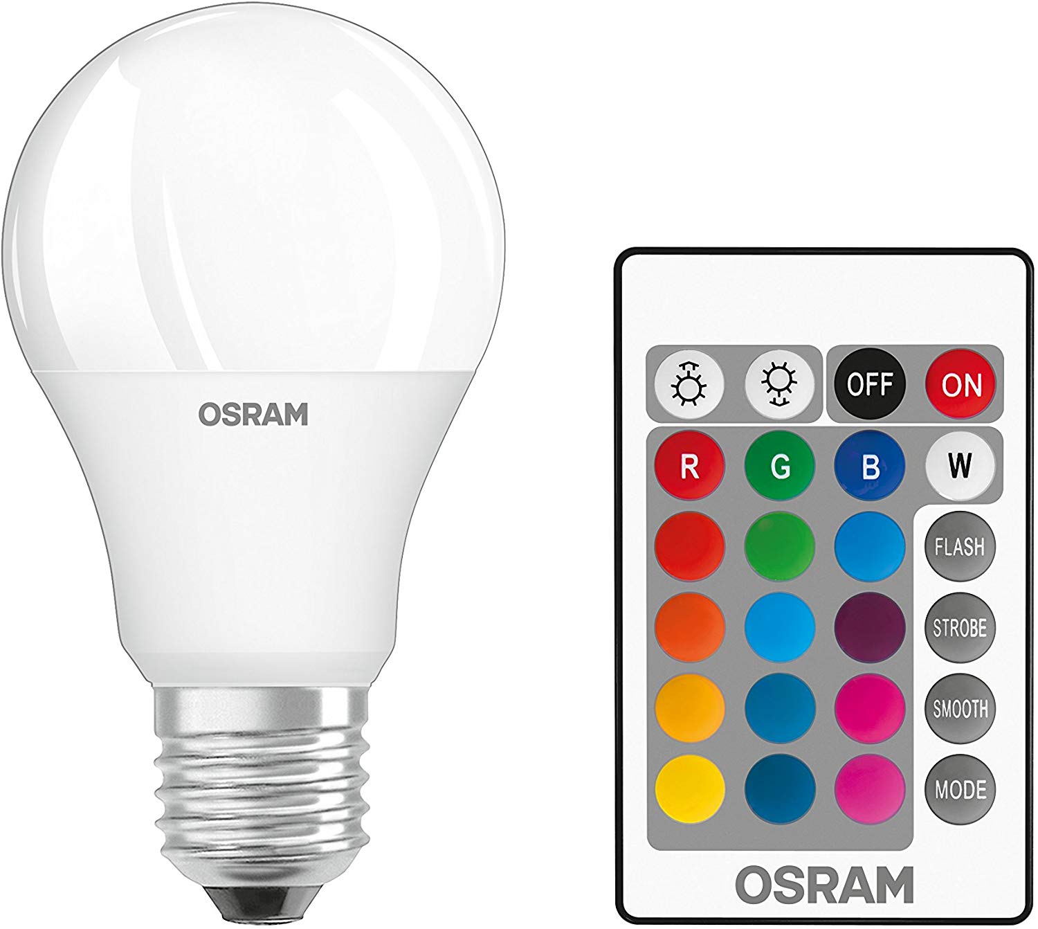 Osram LED Ampul Uzaktan Kumandalı Renk Değiştiren 9W E27 Duylu