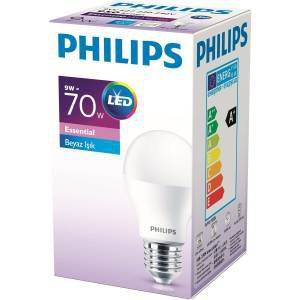 Philips 9w-70w Yüksek Işık Beyaz Led Lamba 12'Lİ PK