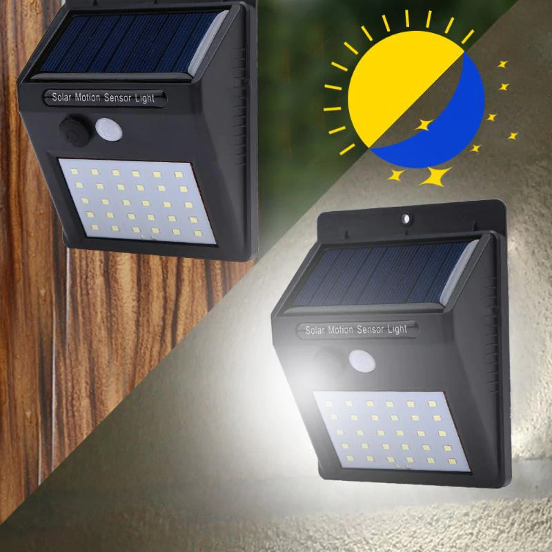 2 Adet Güneş Enerjili Solar Lamba 20 Ledli Sensörlü Duvar Tipi 2 Adet Güneş Enerjili Solar Lamba 20 Ledli Sensörlü Duvar Tipi