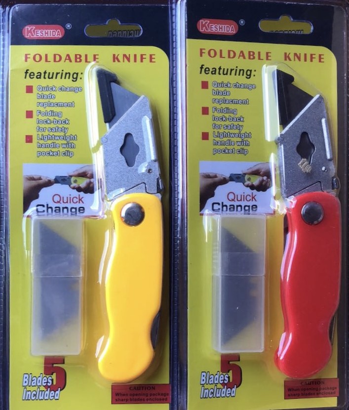 Katlanabilir Maket Bıçağı + 5 Yedek Bıçaklı