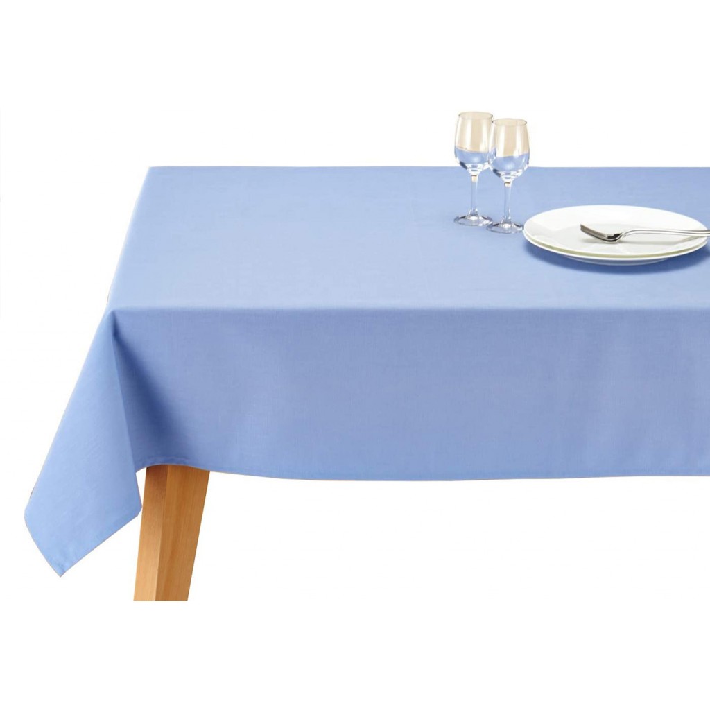 Zeren Home Duck Keten Dertsiz Mutfak Masa Örtüsü Mavi