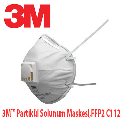 3M Partikül Solunum Maskesi,FFP2 C112 Yüz Koruma Maskesi
