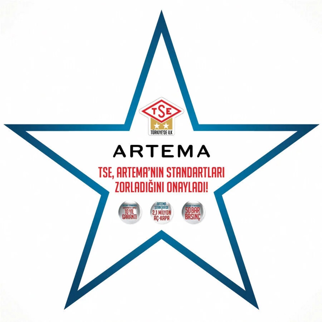 Artema Ares Kuğu Eviye Mutfak Bataryası A42072 Evye