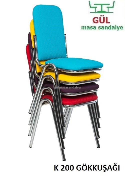 Mutfak Sandalye Takımı Gökkuşağı Seti 12 Renk Seçeneğiyle Şık