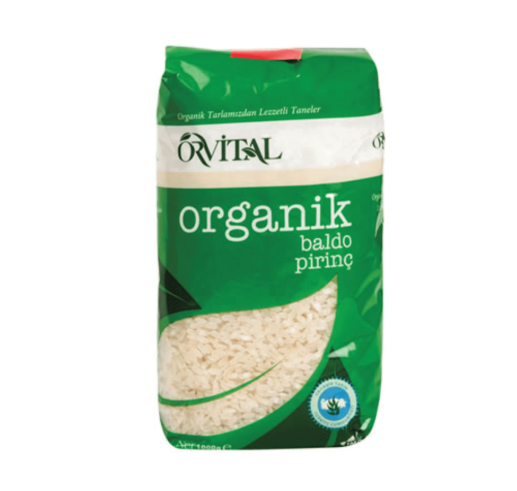 Orvital Organik Pilavlık Baldo Pirinç 1 KG