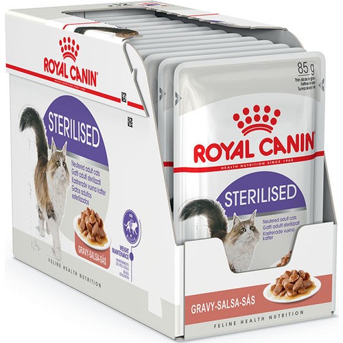 Royal Canin Sterilised Gravy Pouch Kısırlaştırılmış Yetişkin Kedi Yaş Maması 12 x 85 G