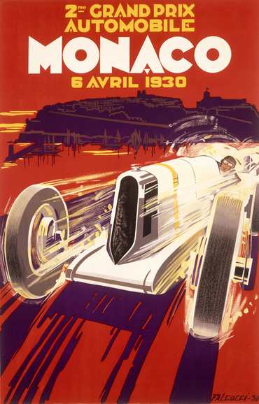 Metal Poster - Monaco 1930 Falcuccı 30X40cm.