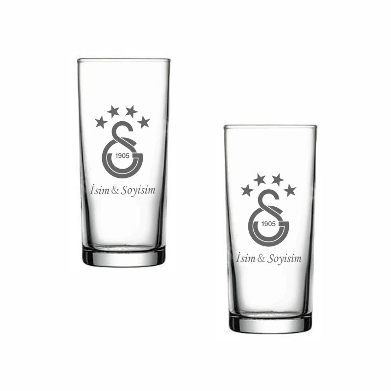 Lazer işleme GS logolu rakı bardağı