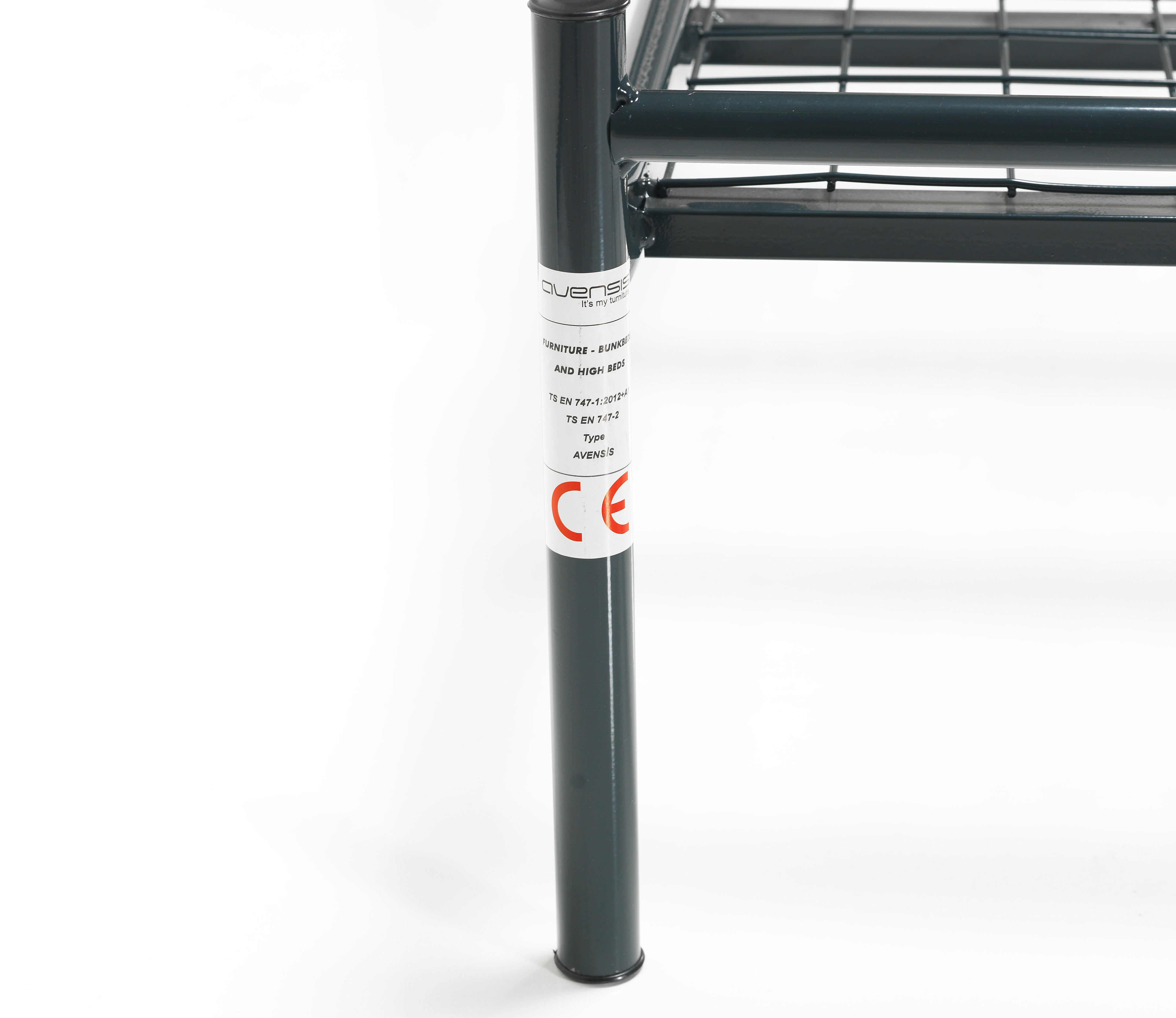 Linda 90x190 &amp; 90x200 Yatak Ölçülü Şantiye Apart Yurt Metal Ranza