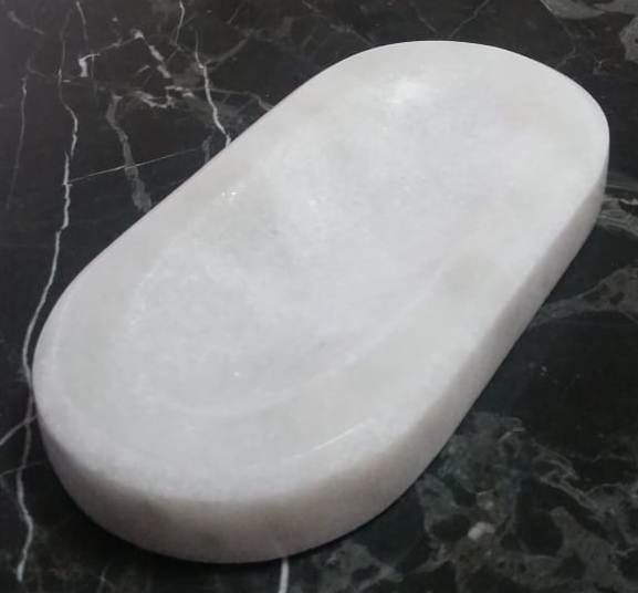 Doğal Taş Malzemeli Blanco İbiza Katı Sabunluk