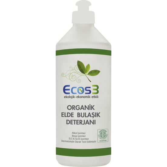 Ecos3 Organik Elde Sıvı Bulaşık Deterjanı 500 ML