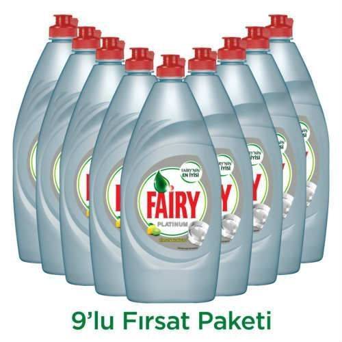 Fairy Platinum Sıvı Bulaşık Deterjanı Limon 870 ml 9 lu