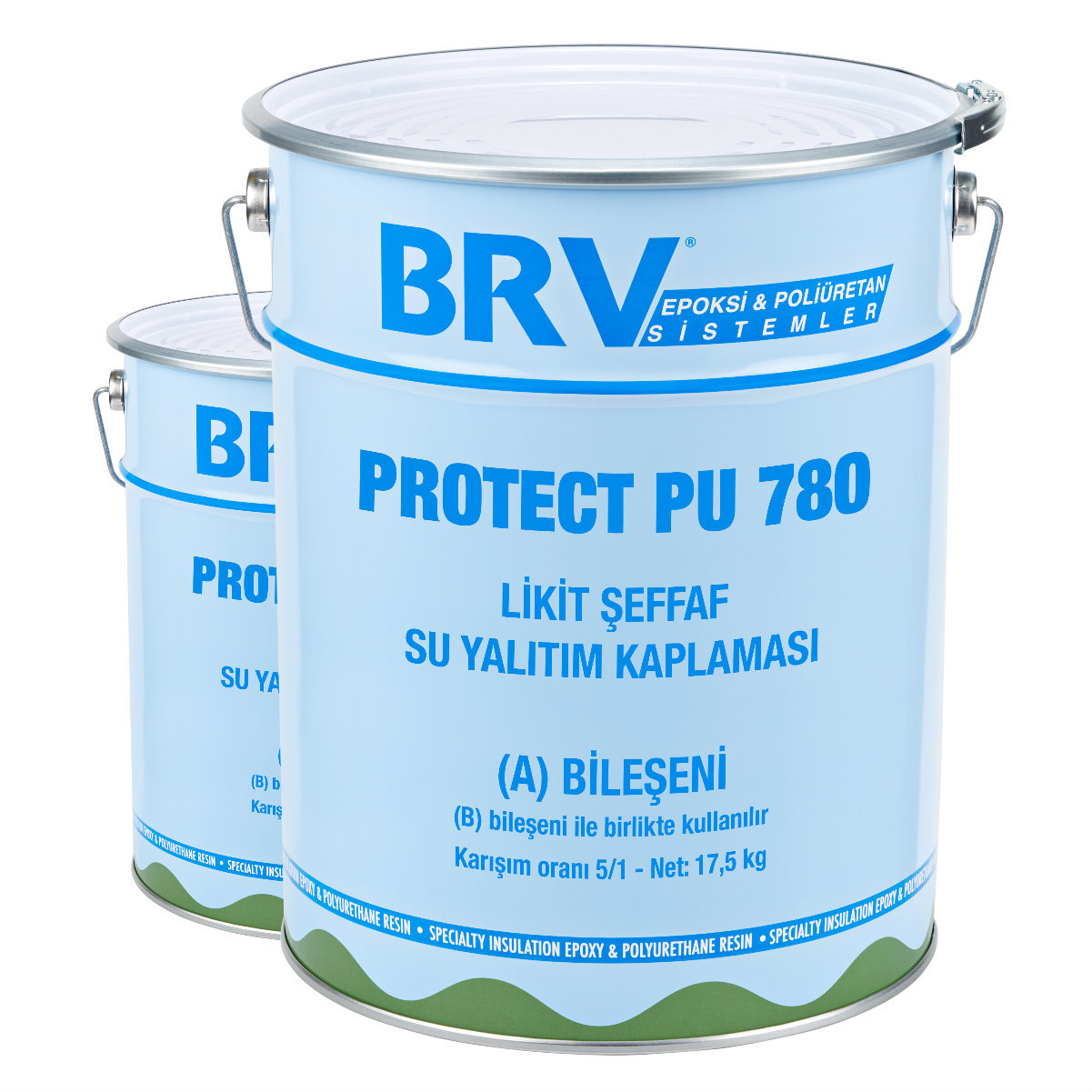 BRV PROTECT PU 780 - 4Kg - Likit Şeffaf Su Yalıtım Kaplaması