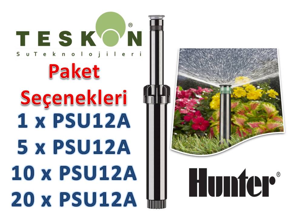 Hunter PSU-04-12A Sprink Bahçe Sulama Fıskiyesi 1-5-10-20li Paket