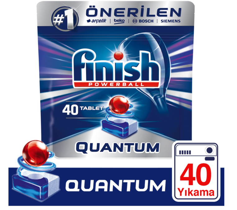 Finish Quantum Bulaşık Makinesi Deterjanı 40 Tablet