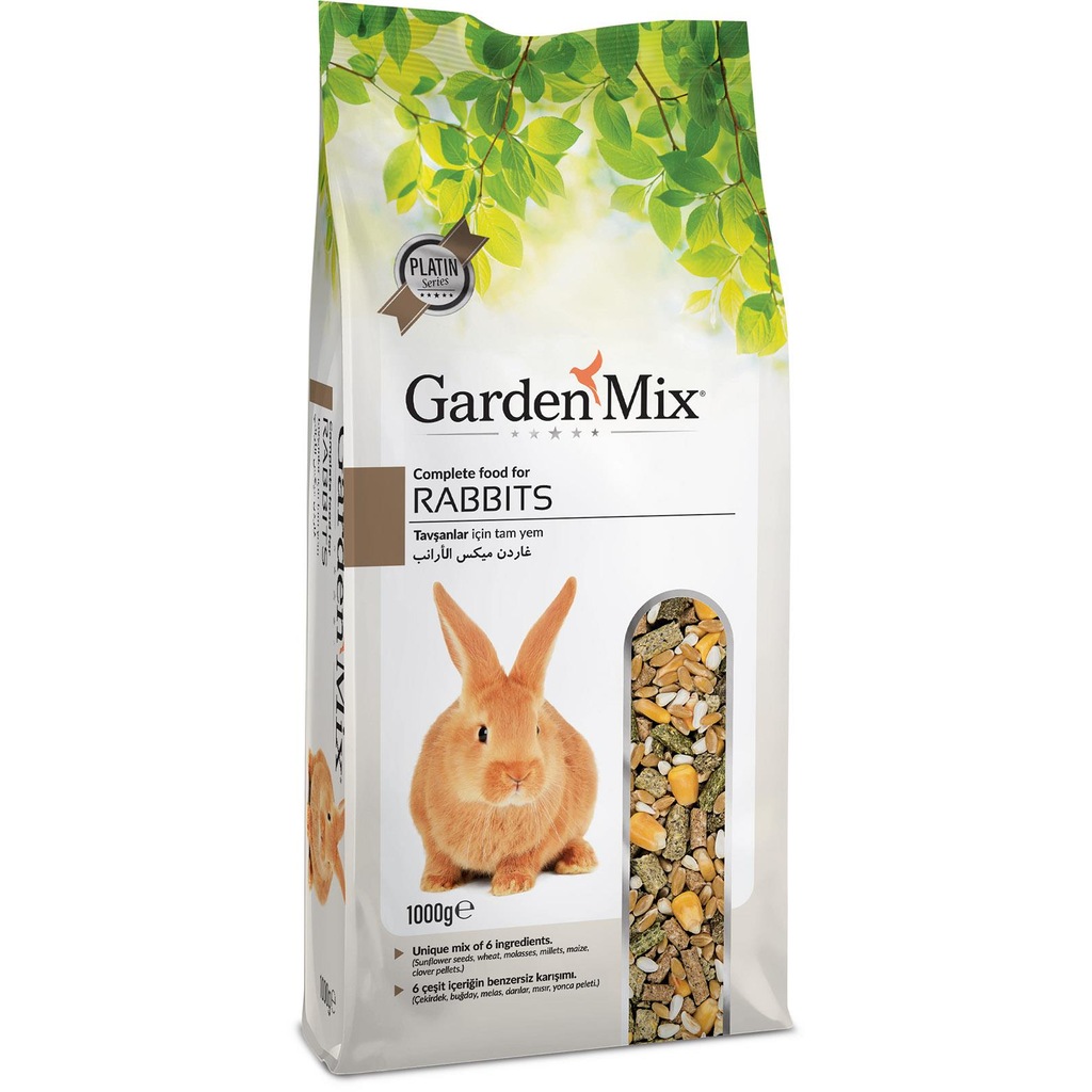 GardenMix Platin Tavşan Yemi 1 kg Kemirgen Yemi