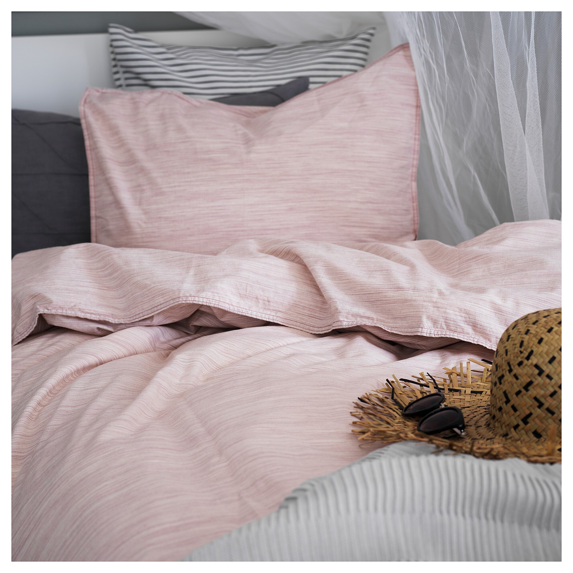 ikea 150x200 50x60 cm tek kisilik nevresim takimi pembe fiyatlari ve ozellikleri