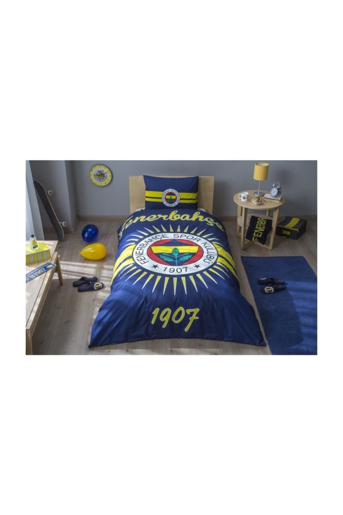 Taç Lisanslı Tek Kişilik Nevresim Takımı Fenerbahçe Parlayan Güne