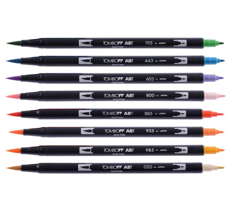 Tombow ABT Dual Brush Pen Fırça Uçlu Grafik Çizim Kalemi