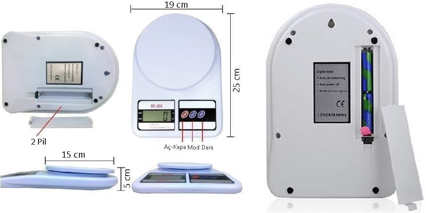 dijital hassas mutfak tartisi mutfak terazisi hassas olcum 10kg fiyatlari ve ozellikleri