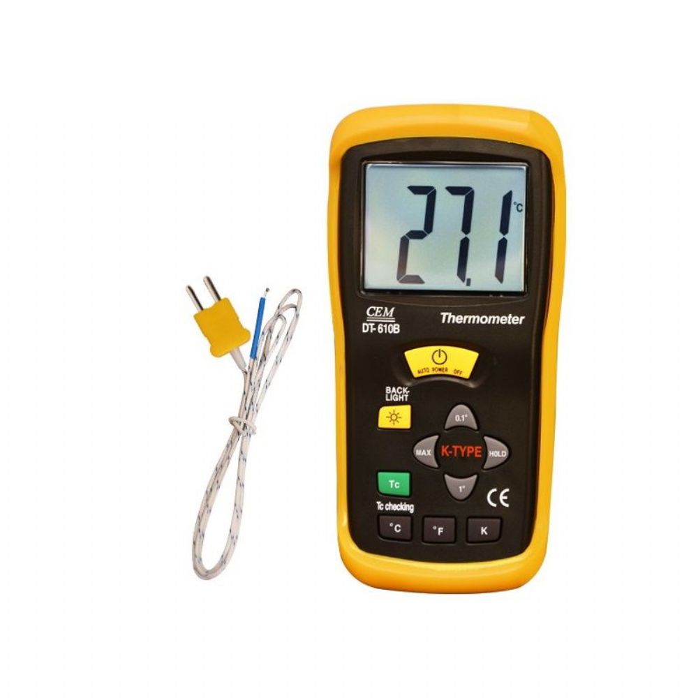 CEM DT-610B Dijital El Tipi Termometre (1 Girişli)