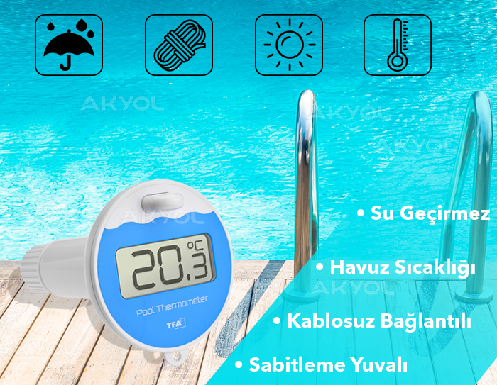 tfa marbella havuz sıcaklık ölçer cihazı