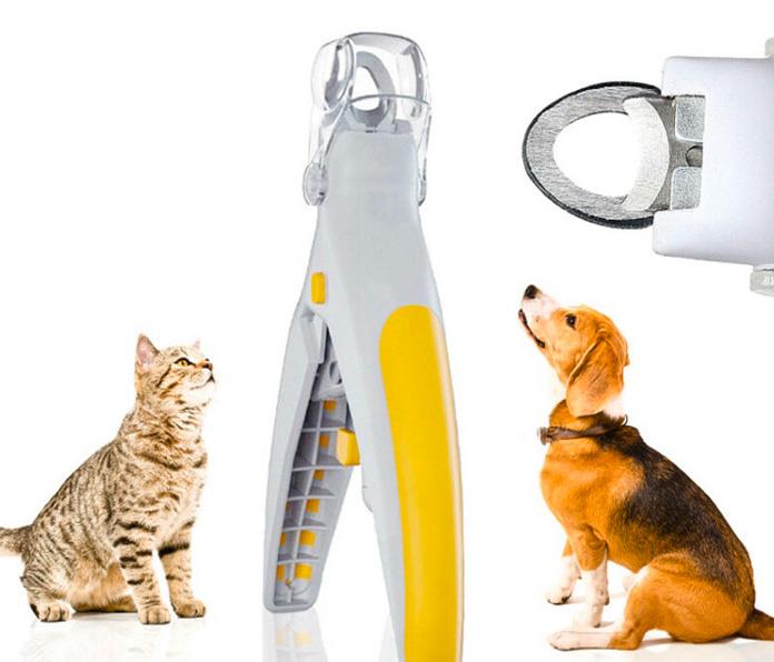 Led Işıklı Büyüteçli Kavisli Kedi Köpek Tırnak Makası Işıklı Pet