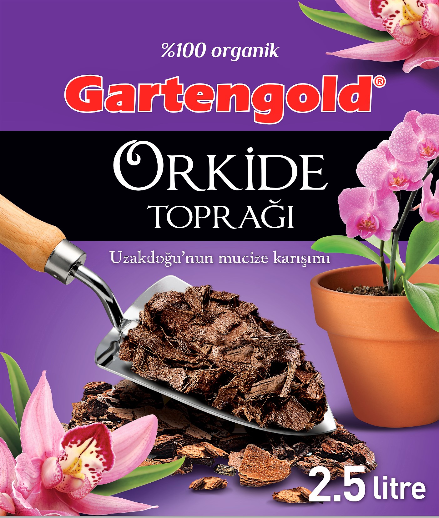 Gartengold Orkide Toprağı Torfu 2.5 L