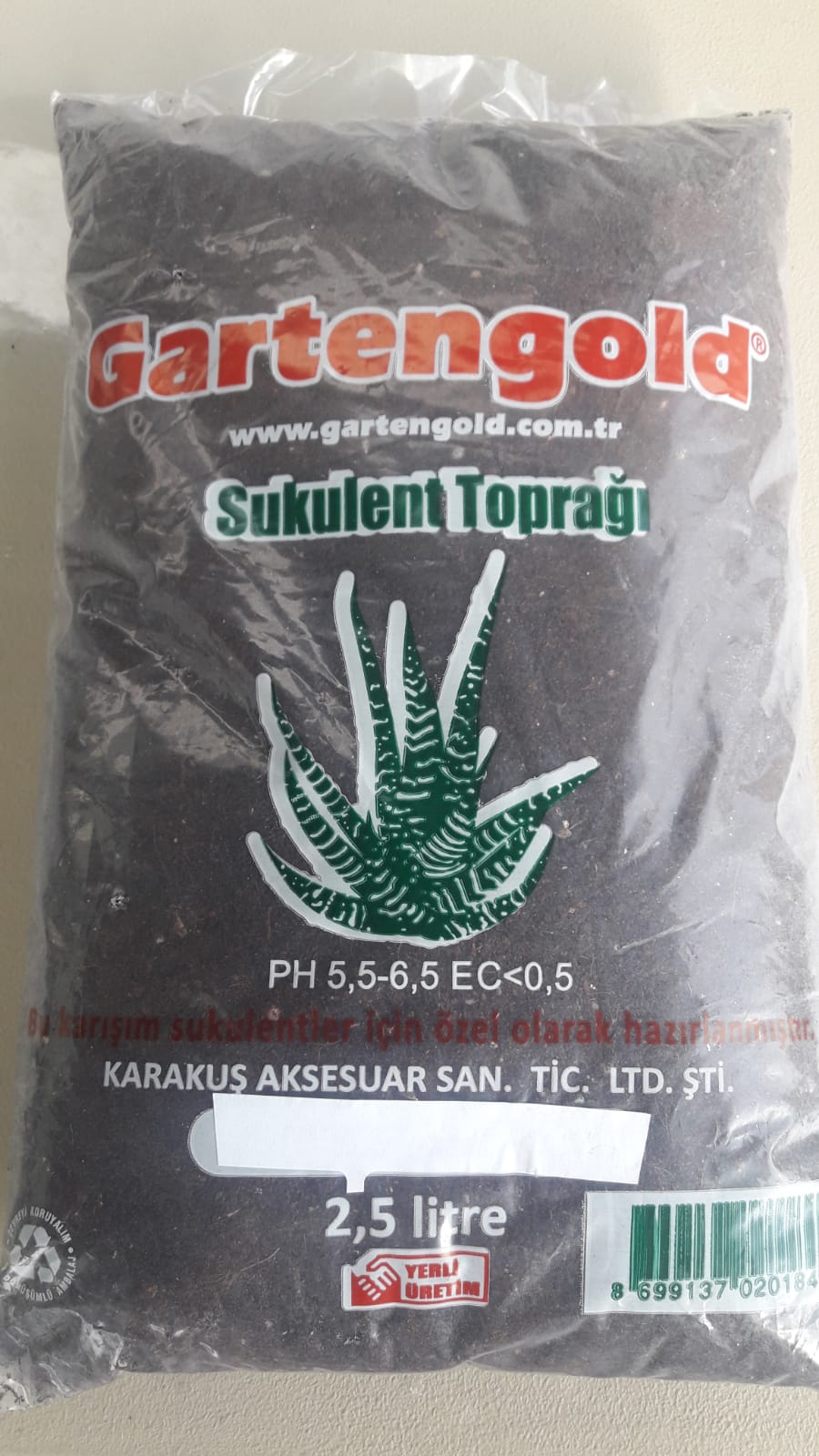 Gartengold Sukulent Toprağı 2.5 L Teraryum için Uygun Toprak