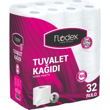 Flodex Extra Güçlü Tuvalet Kağıdı 32 Rulo