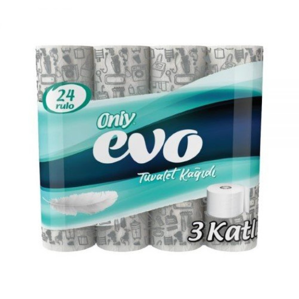 Only Evo 3 Katlı Tuvalet Kağıdı 24 Rulo