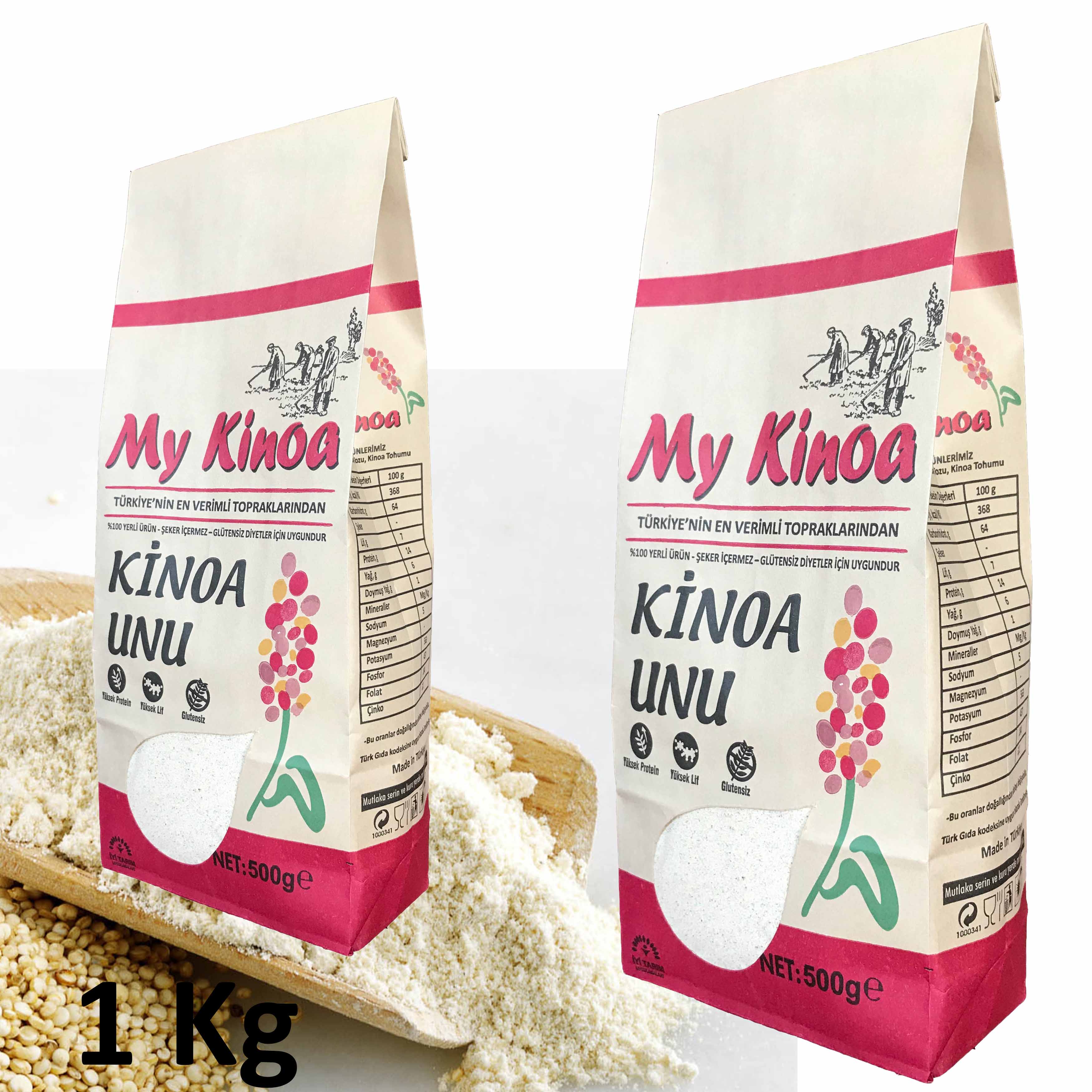 Kinoa Unu 1 Kg - Glutensiz ve Katkısız- Mykinoa