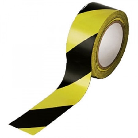 Yer İşaretleme Bantı Sarı - Siyah  5 Cm * 23 Metre