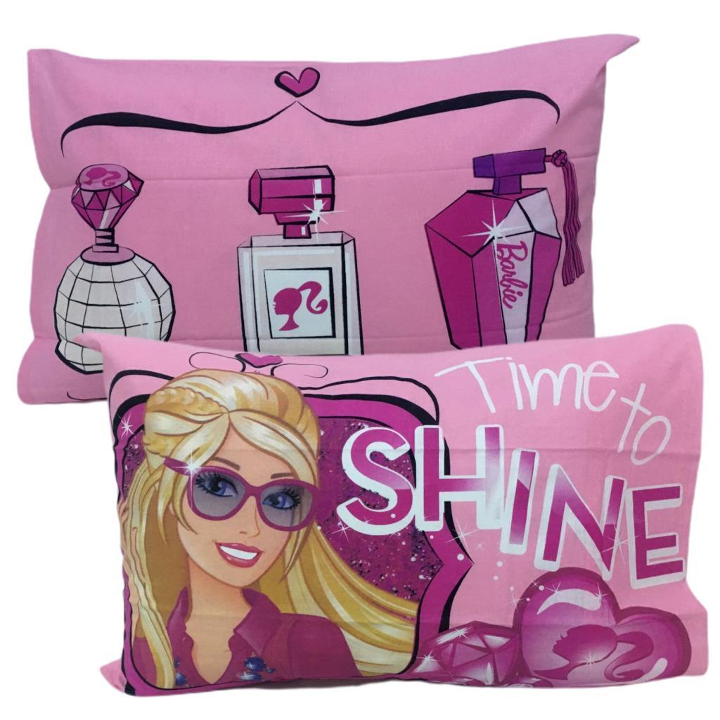 Yastık Kılıfı 2'Li Paket Pamuklu Kumaş Barbie Güneş