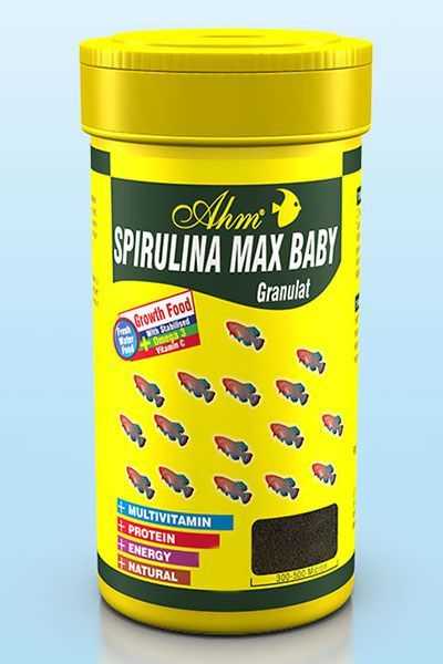 Ahm Spirulina Max Baby Granulat Yavru Balık Yemi 100 ml