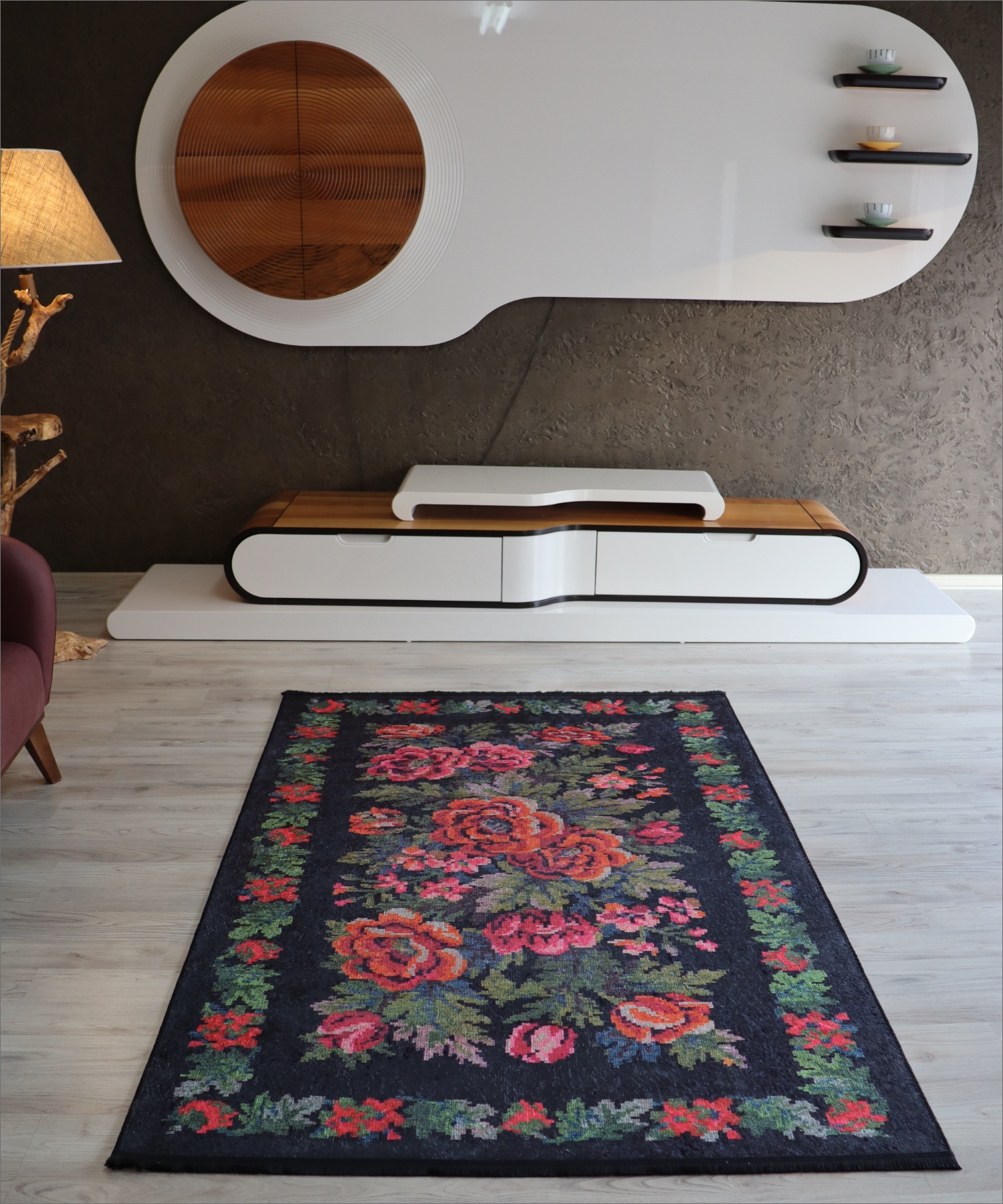 karabag yolluk yesil siyah mutfak halisi yikanabilir kilim fiyatlari ve ozellikleri