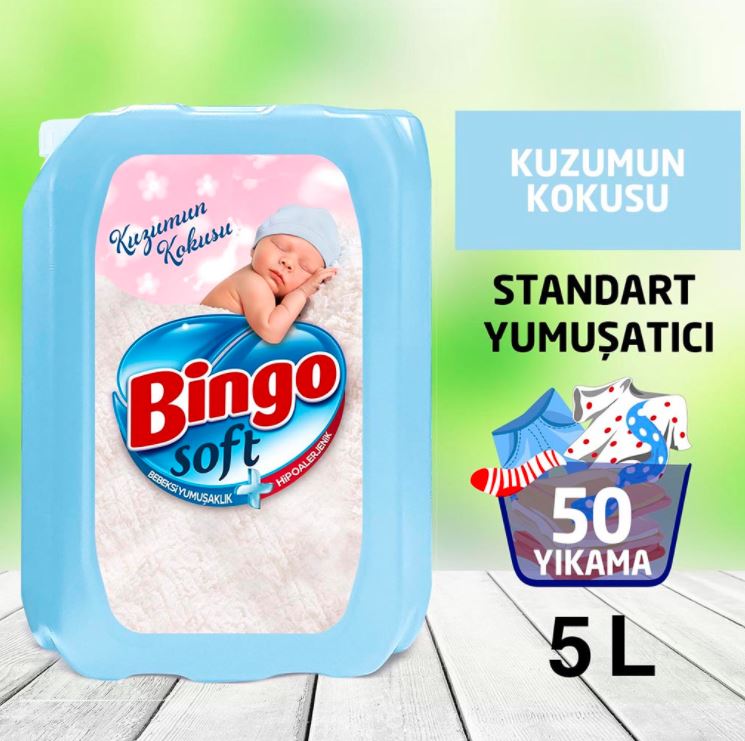 Bingo Soft Çamaşır Yumuşatıcısı Kuzumun Kokusu 5 L