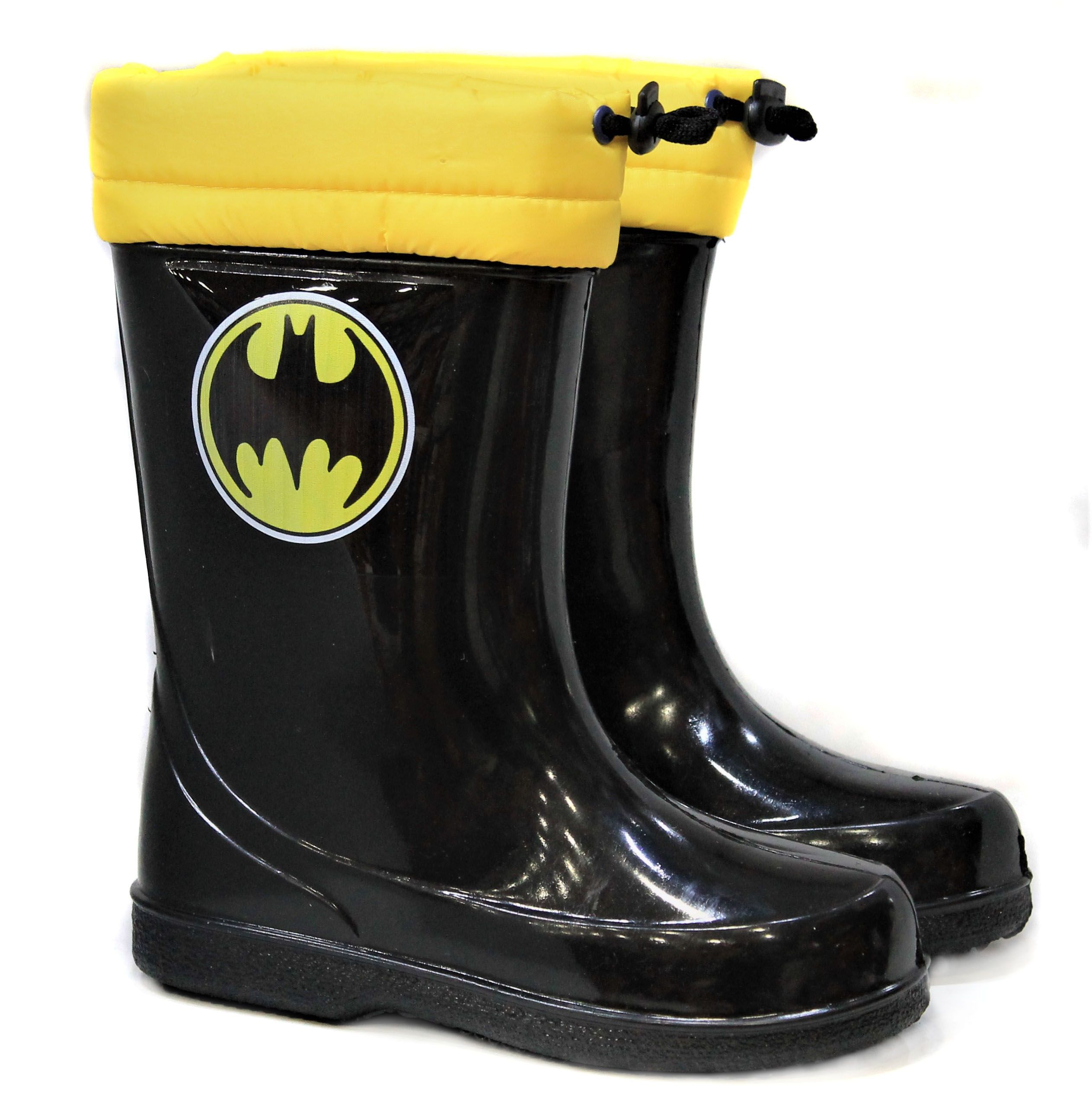Batman Süpermen İçi Yünlü Su Geçirmez Çocuk Yağmur Çizmesi