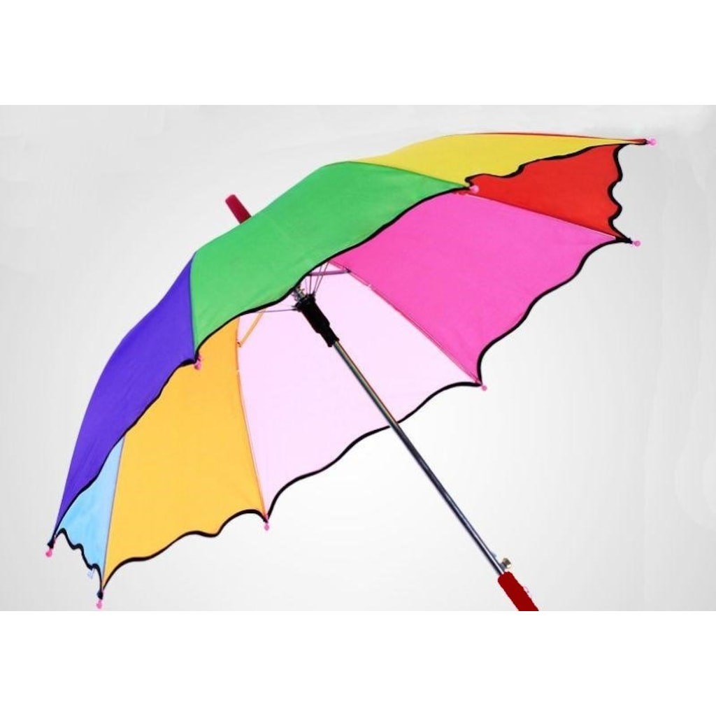 Baston Gökkuşağı Renk Çocuk Şemsiyesi, Dekor Şemsiyesi Küçük