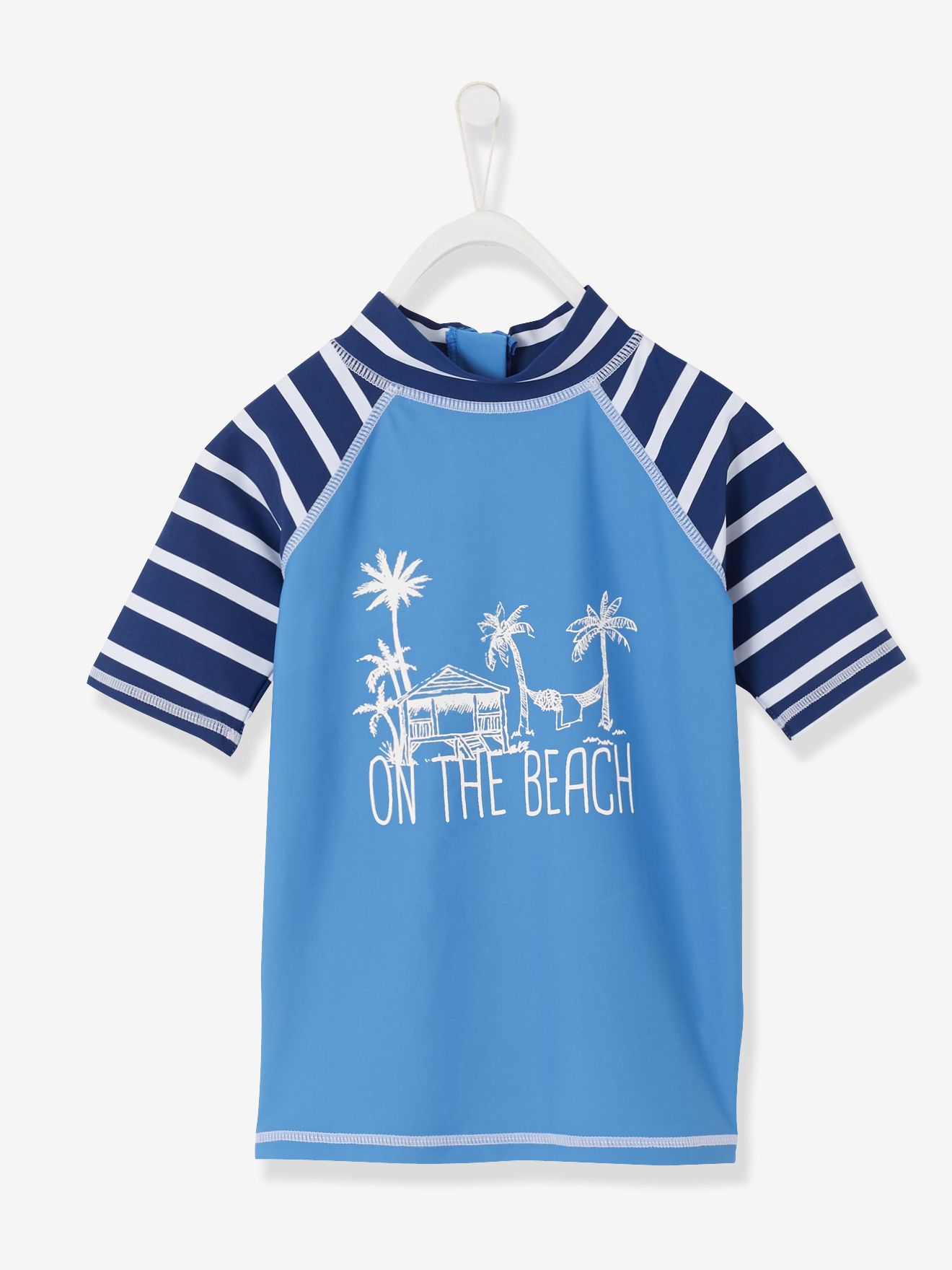 Vertbaudet Erkek Çocuk  Mavi UV Plaj Tshirt