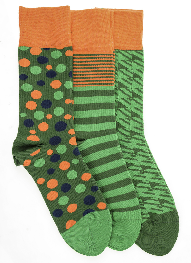 Pixter&Bro Happy Green Üçlü Soket Çorap Set