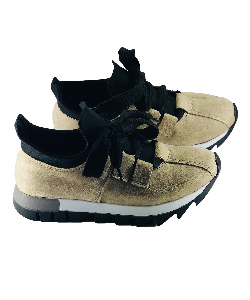 Majör Sneakers Kadın Günlük Ayakkabı Bej MRJS02