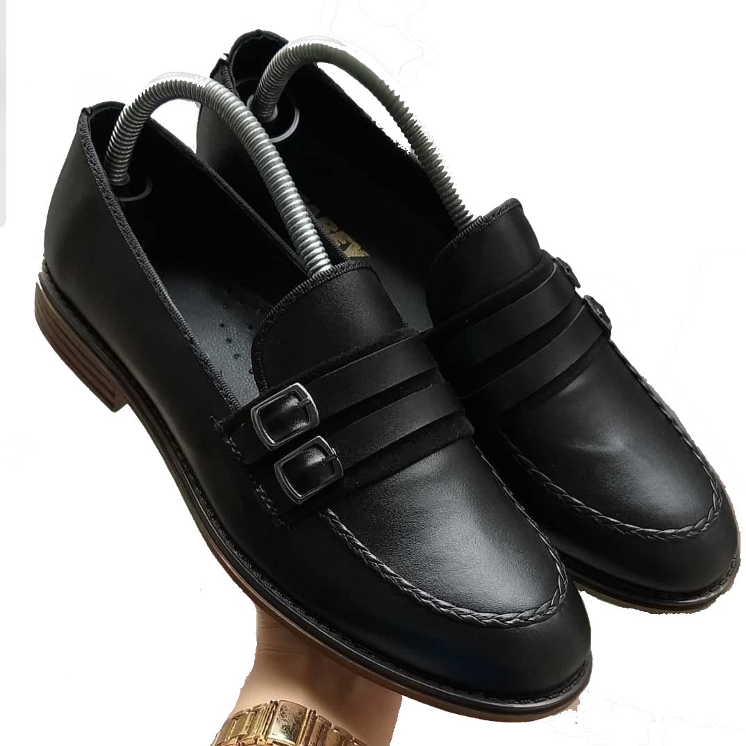 Çift Kemerli Comford Cilt Erkek Ayakkabı